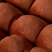 Samy Cotton Velvet Rust Seat Cushion