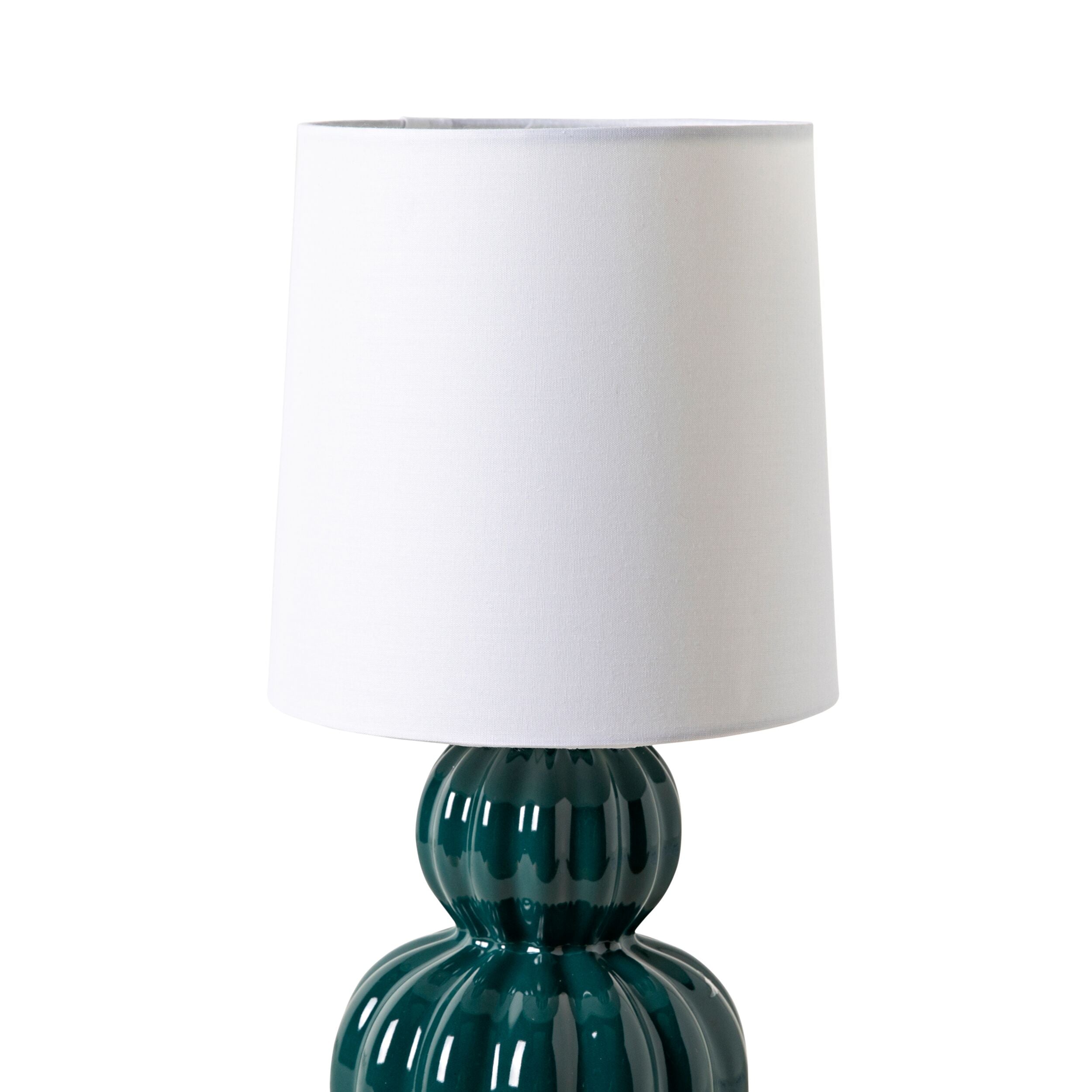 Mia Peacock Teal Table Lamp 32cm