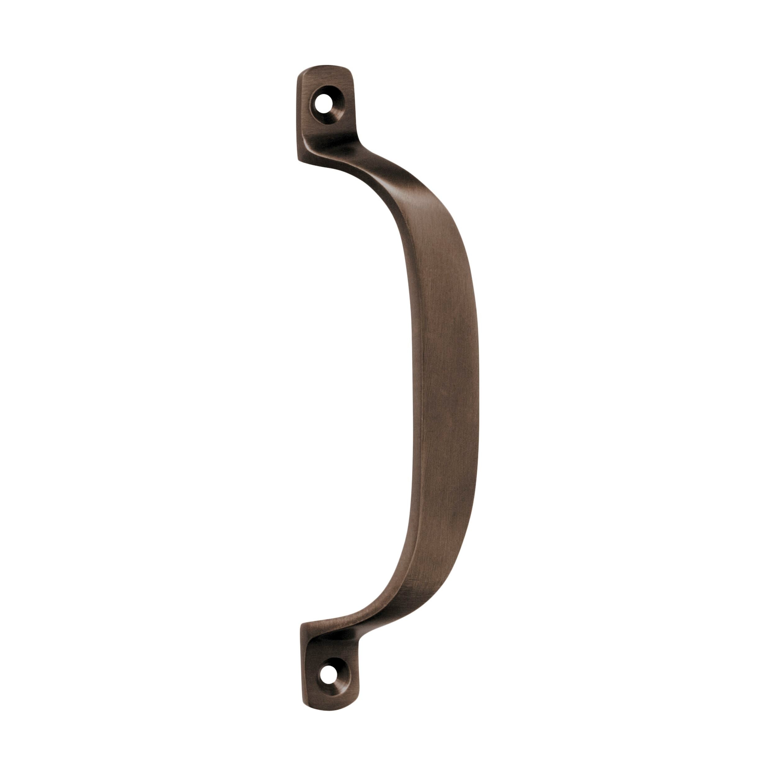 2345 Pull Handle Offset Antique Brass H130xP23mm