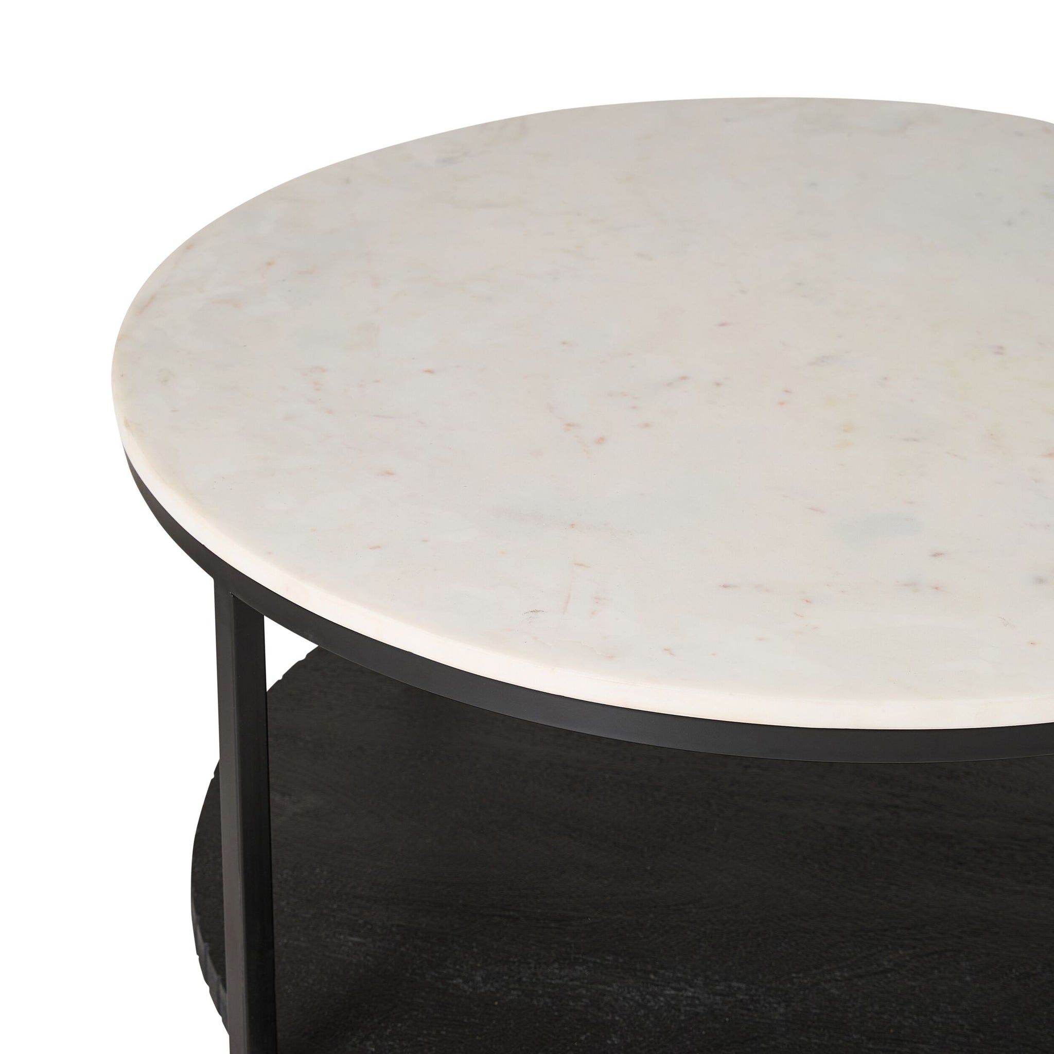 Deva Round Coffee Table Black