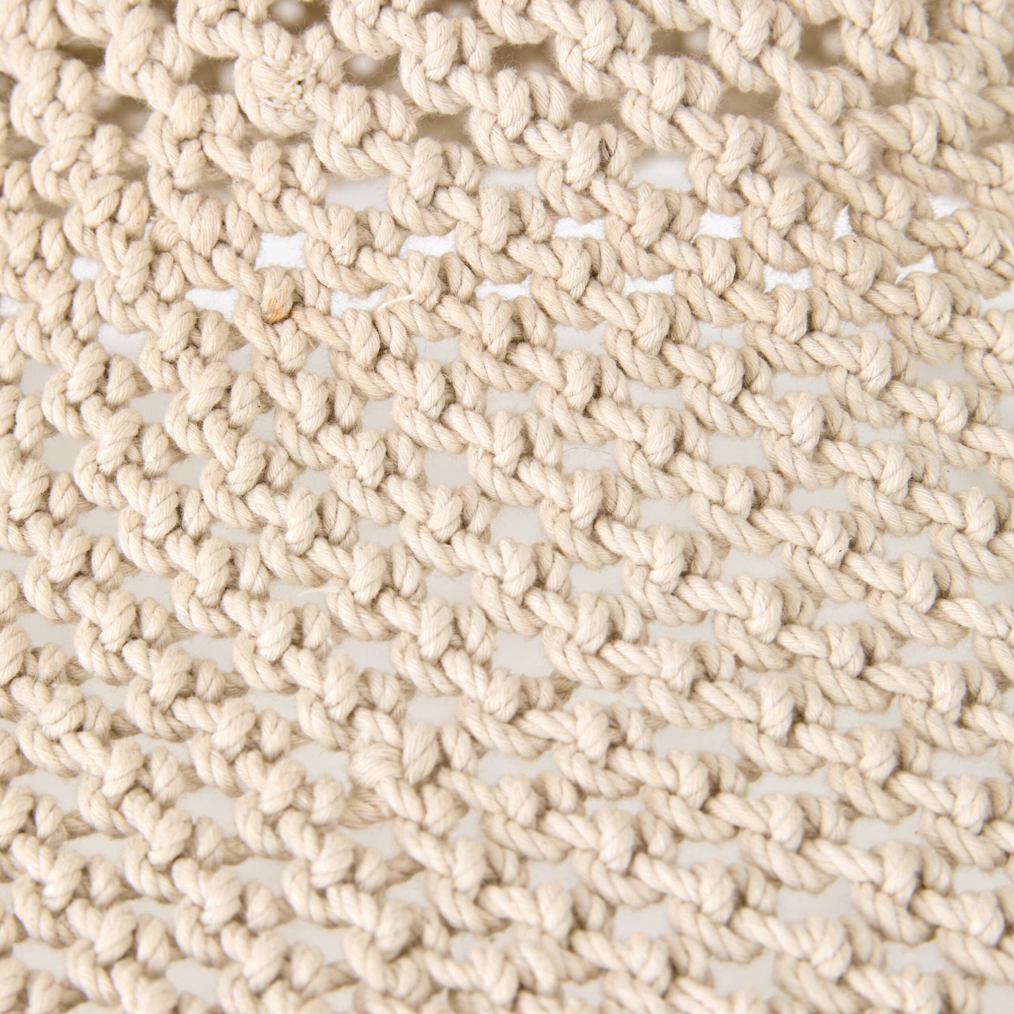 Julio Cotton Rope Pendant White 50x30cm - SHADE ONLY