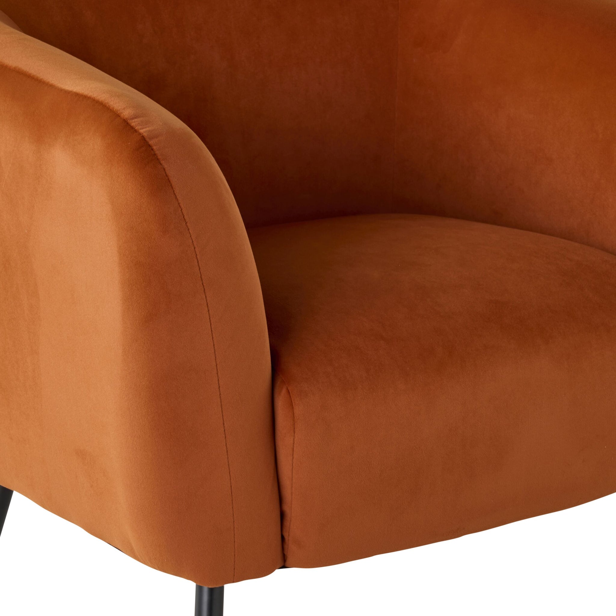 Kianna Occasional Chair Velvet Tangelo