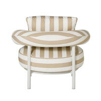 Parri Occasional Chair Taupe Stripe