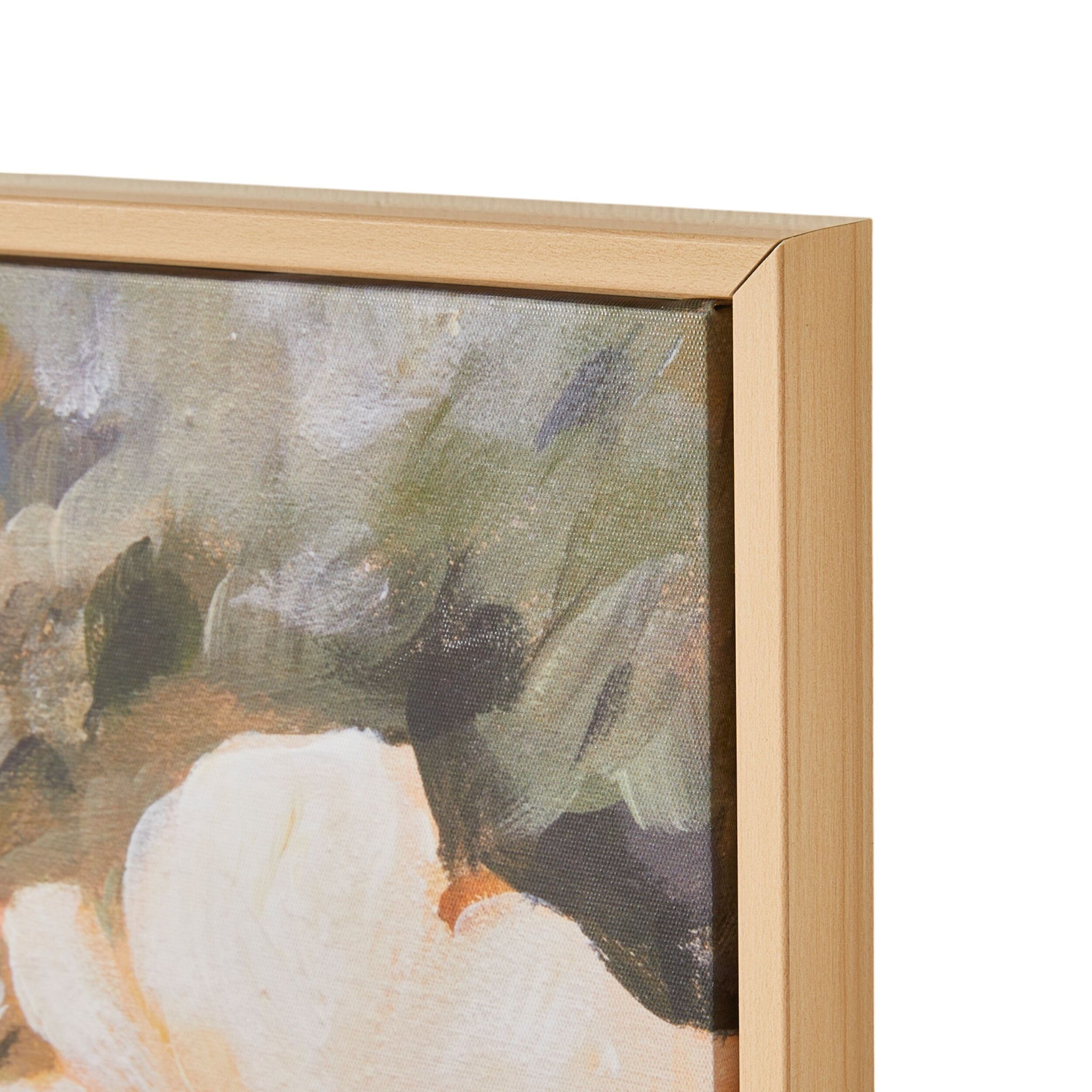 White Delight Framed Print 60x60cm