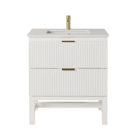 Lennox Single Vanity White 790mm