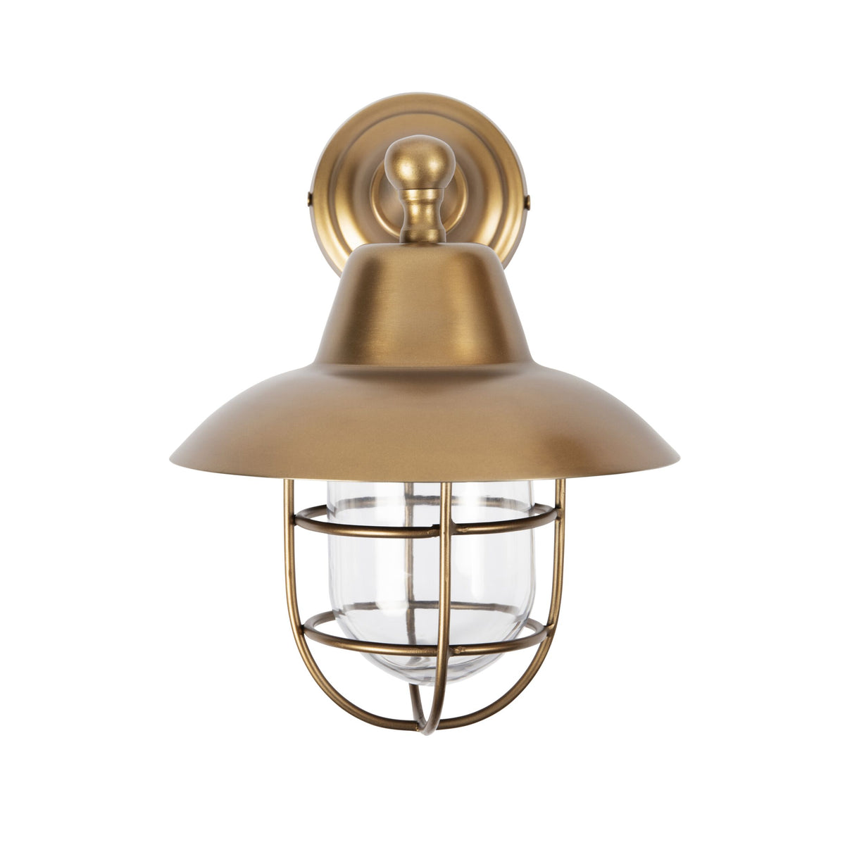 Voyager Exterior Wall Bracket Antique Brass 30x22x30cm