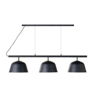 Anglesea 3 Light Metal Shade Pendant Charcoal 120cm