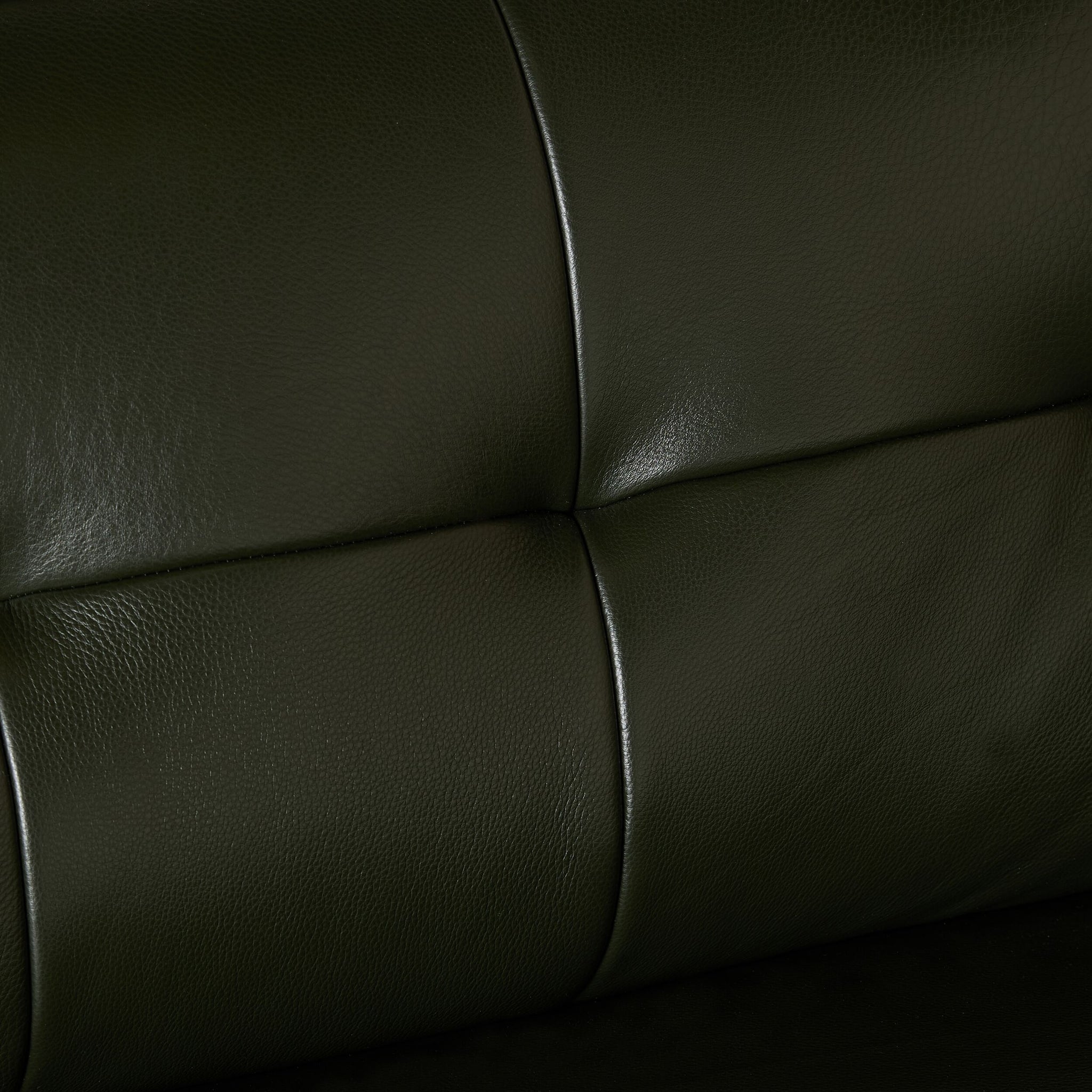 Carson 3 Seater Leather Sofa Fern Green