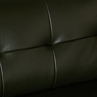 Carson 3 Seater Leather Sofa Fern Green