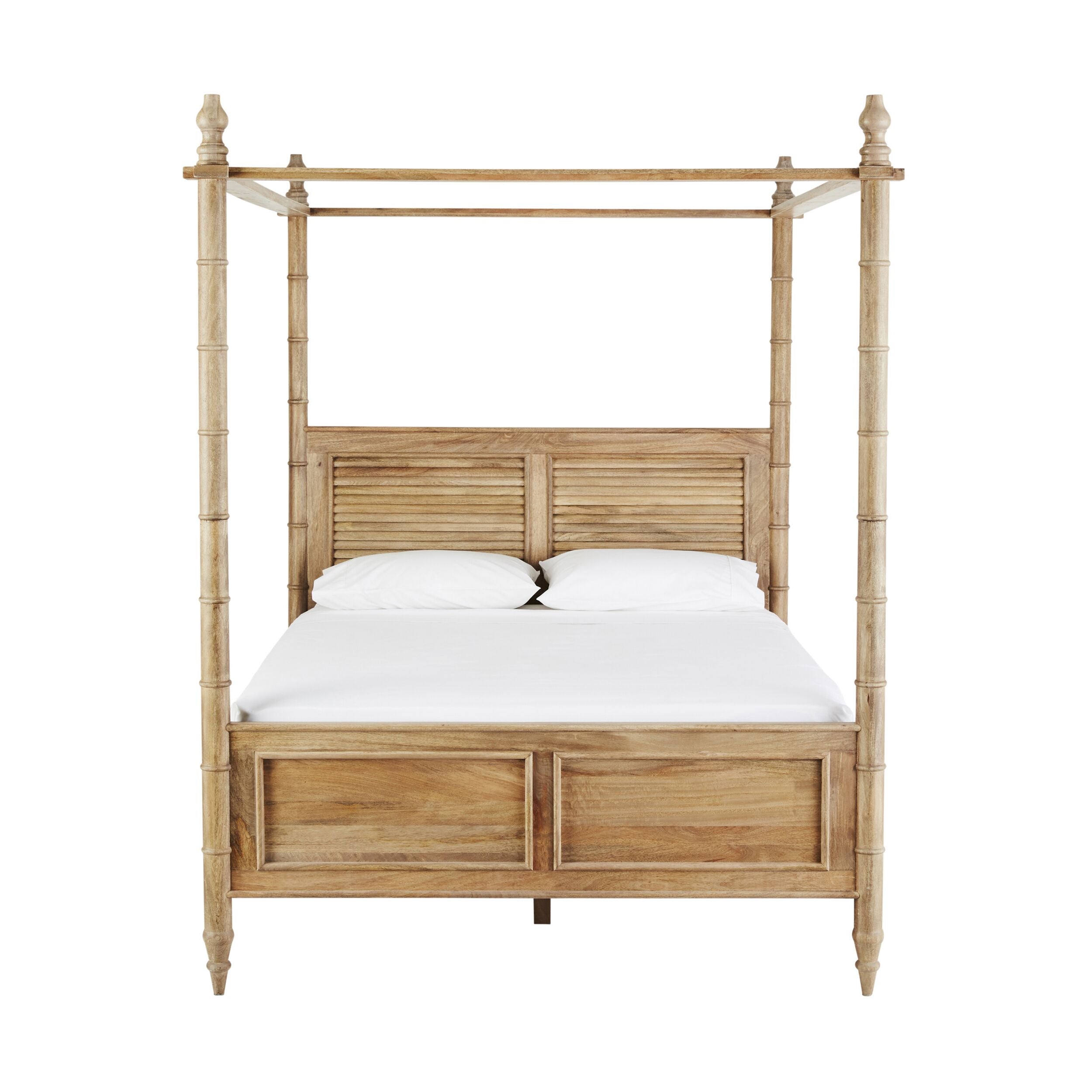 Hampton Mango Wood King Canopy Bed