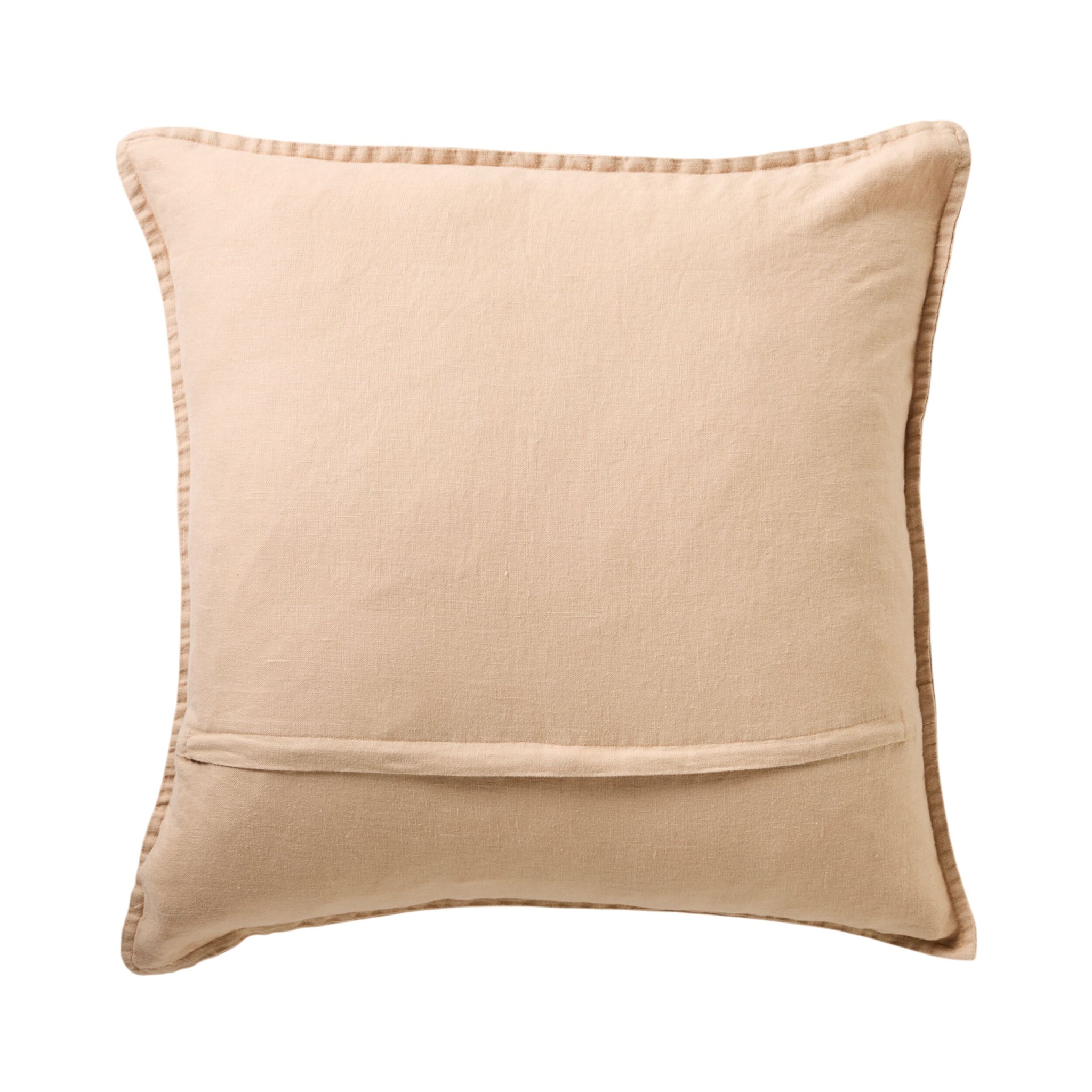 Hamptons French Linen Cushion Latte 50x50cm