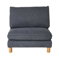 Whitehaven Armless Modular Chair Atlantic Blue