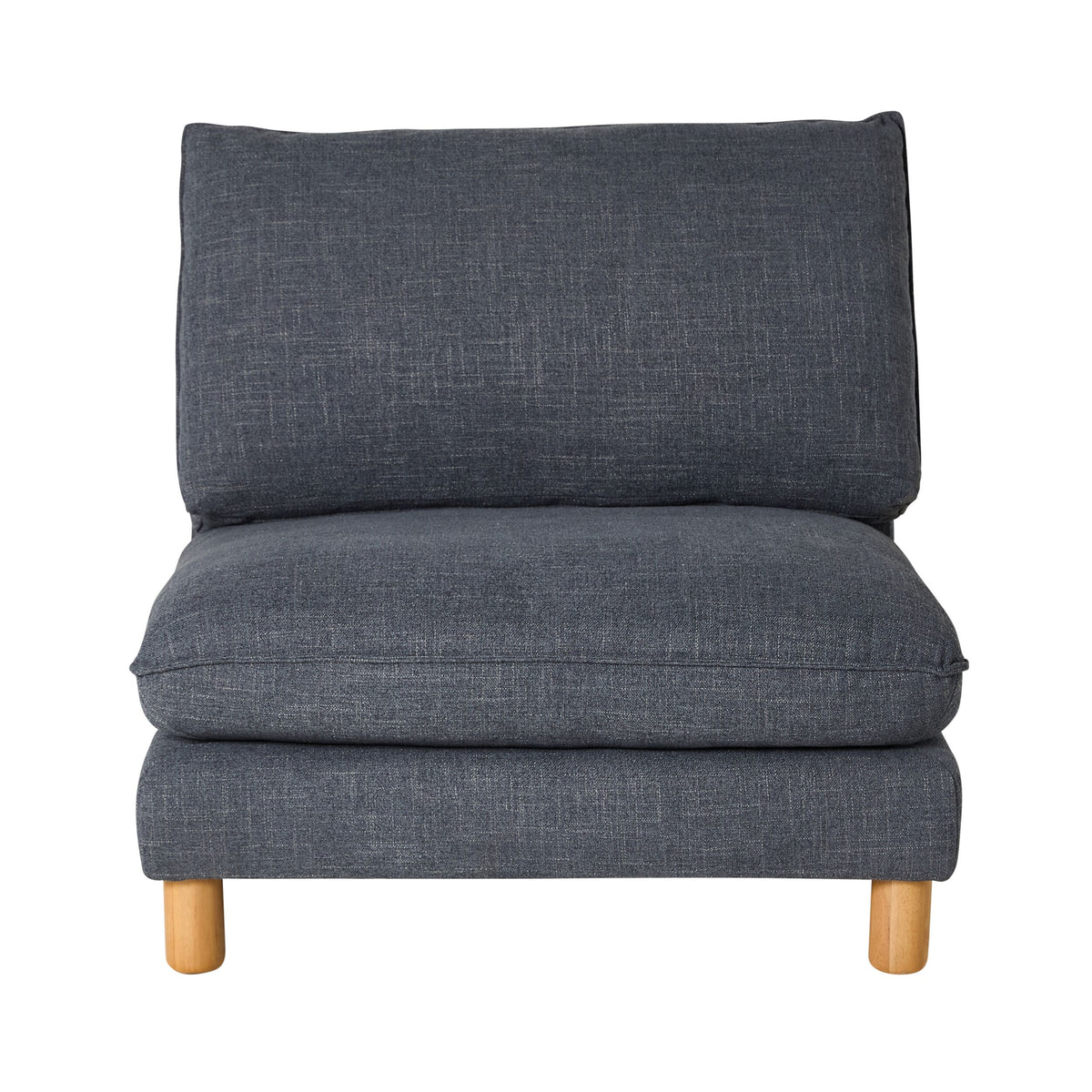 Whitehaven Armless Modular Chair Atlantic Blue
