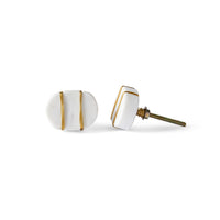 Ara Oval Gold Thread Knob 4.5cm