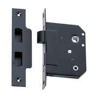 2262 Mortice Lock Privacy Matte Black CTC57mm Backset 44mm