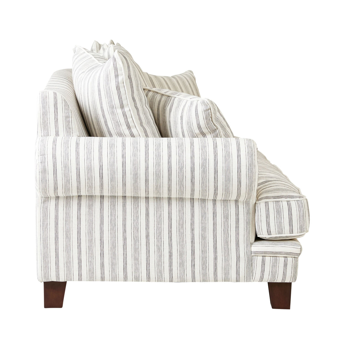 Lisette 3.5 Seater Deep Sofa Linen Stripe