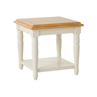 Clover Lamp Table With Shelf