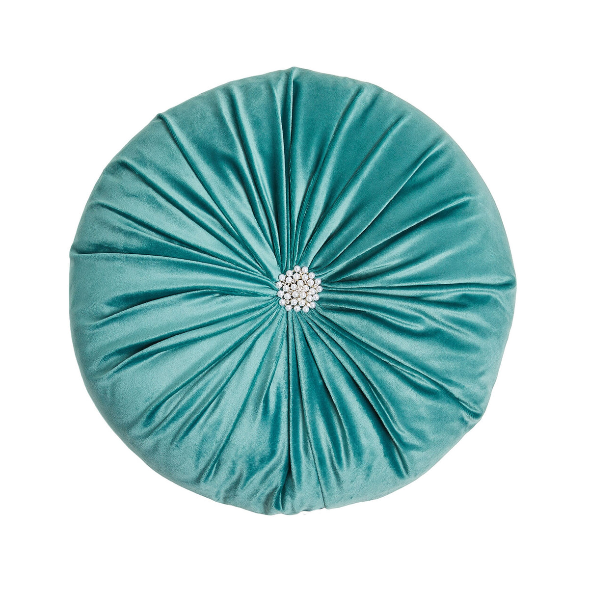 Delphine Pearl Round Rouched Cushion 38cm Early Settler AU