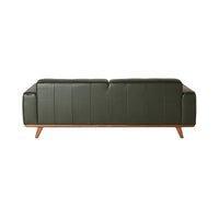 Carson 3 Seater Leather Sofa Fern Green