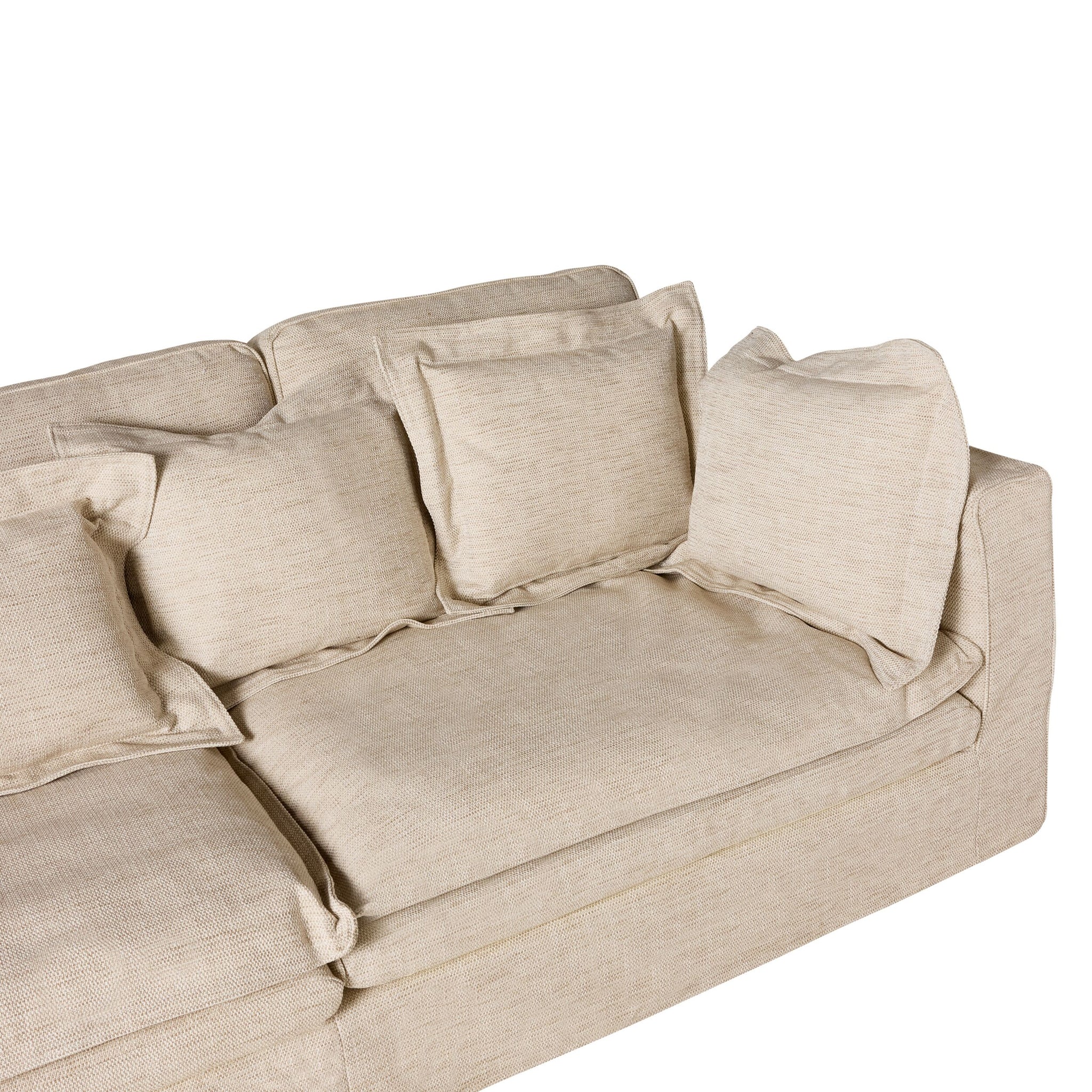 Slouch 3 Seater Sofa Natural Weave