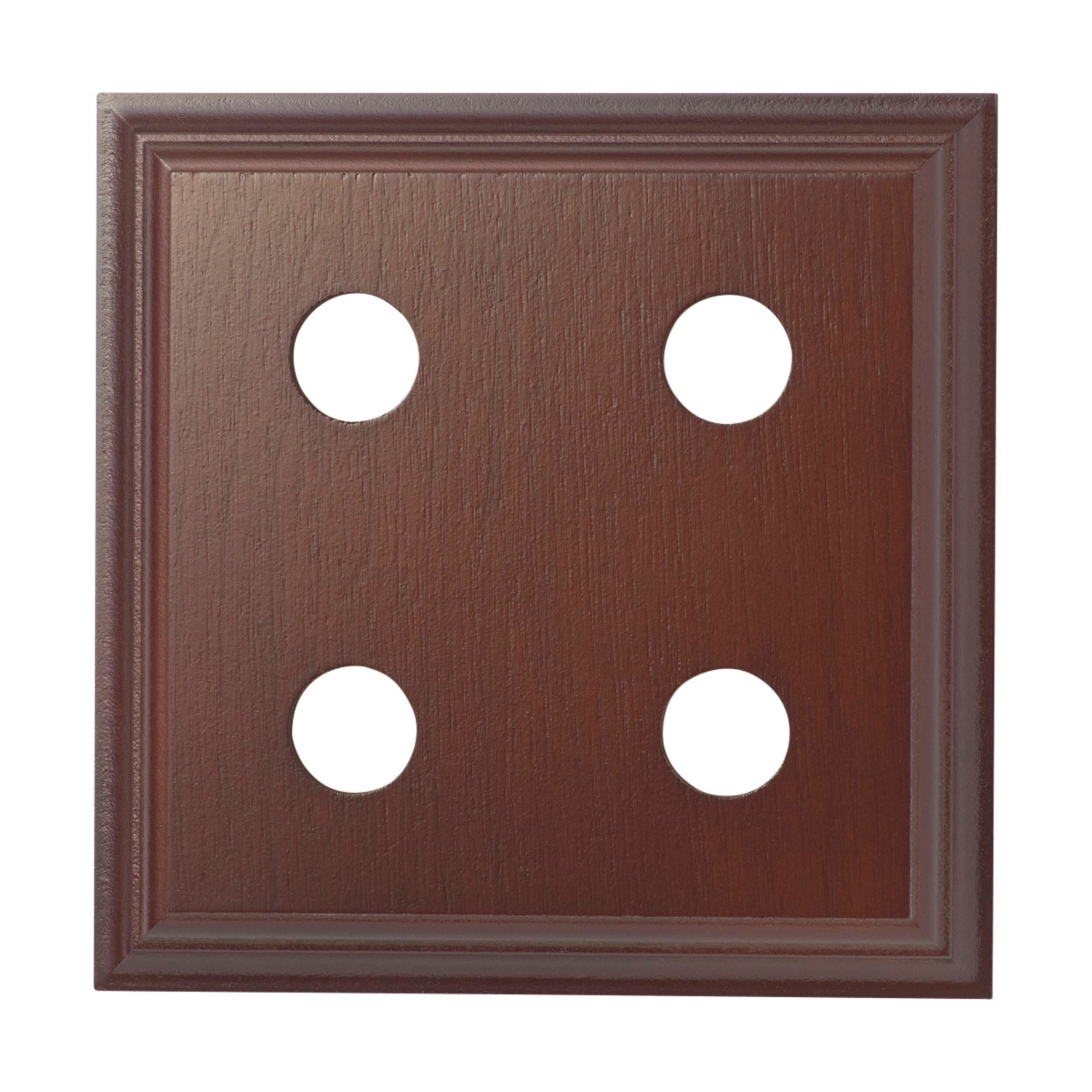 5415 Switch Socket Block Classic Quad Cedar H155xL155mm