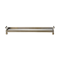 Bobble Handle Long Mirrored Tray 106cm