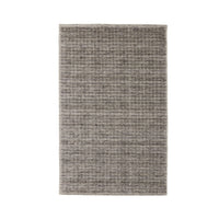 Charcoal Grid Handloom NZ Wool Rug 150x240cm