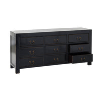 Sansha 9 Drawer Chest Black
