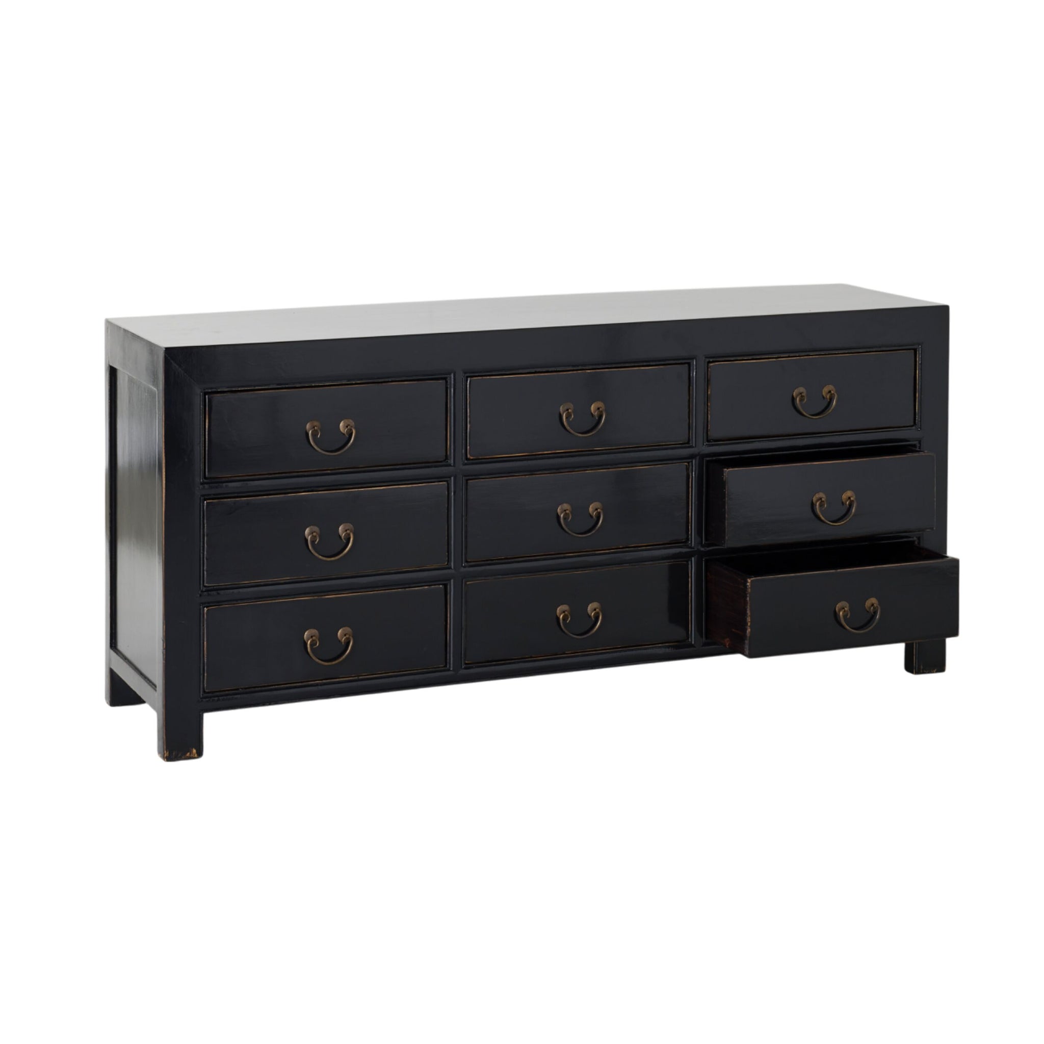 Sansha 9 Drawer Chest Black