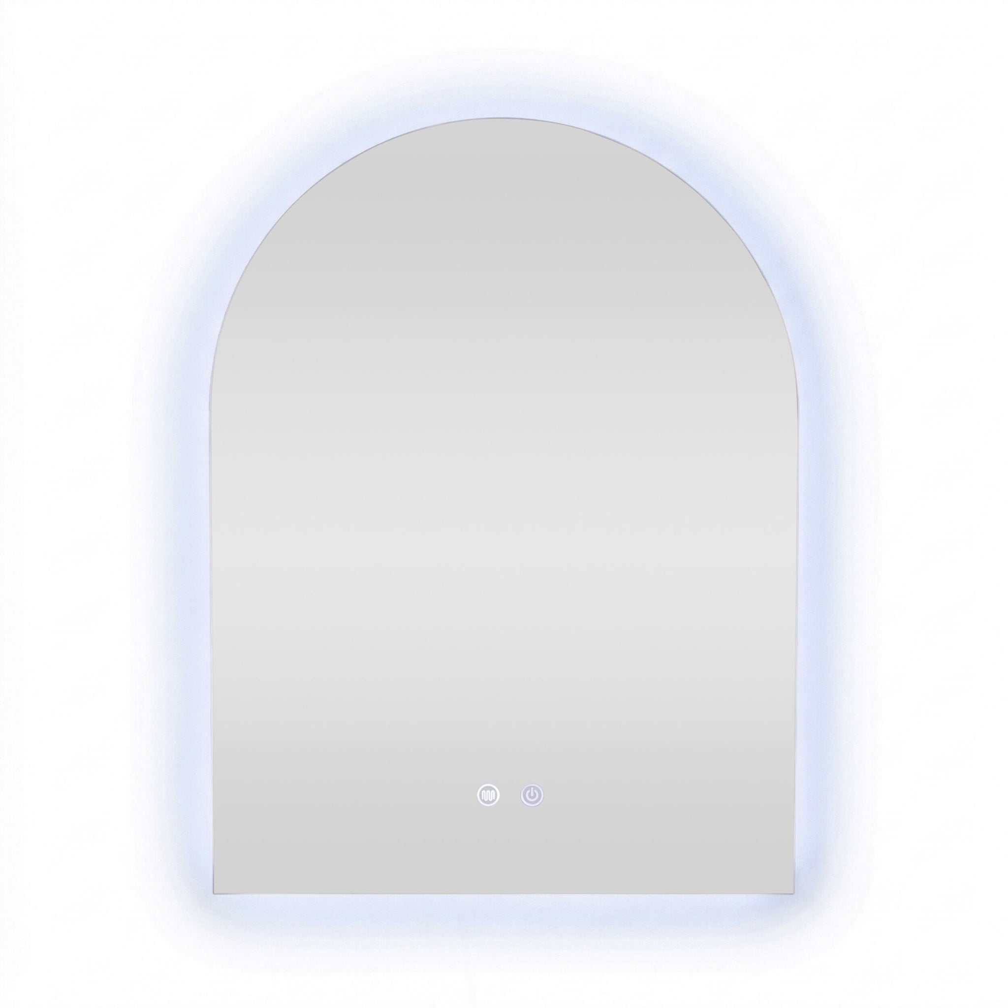 Bowen Arch LED Vanity Mirror Silver 60x80cm