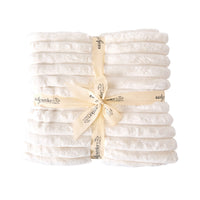 Luxe Rib Faux Fur Blanket Antique White 150x200cm