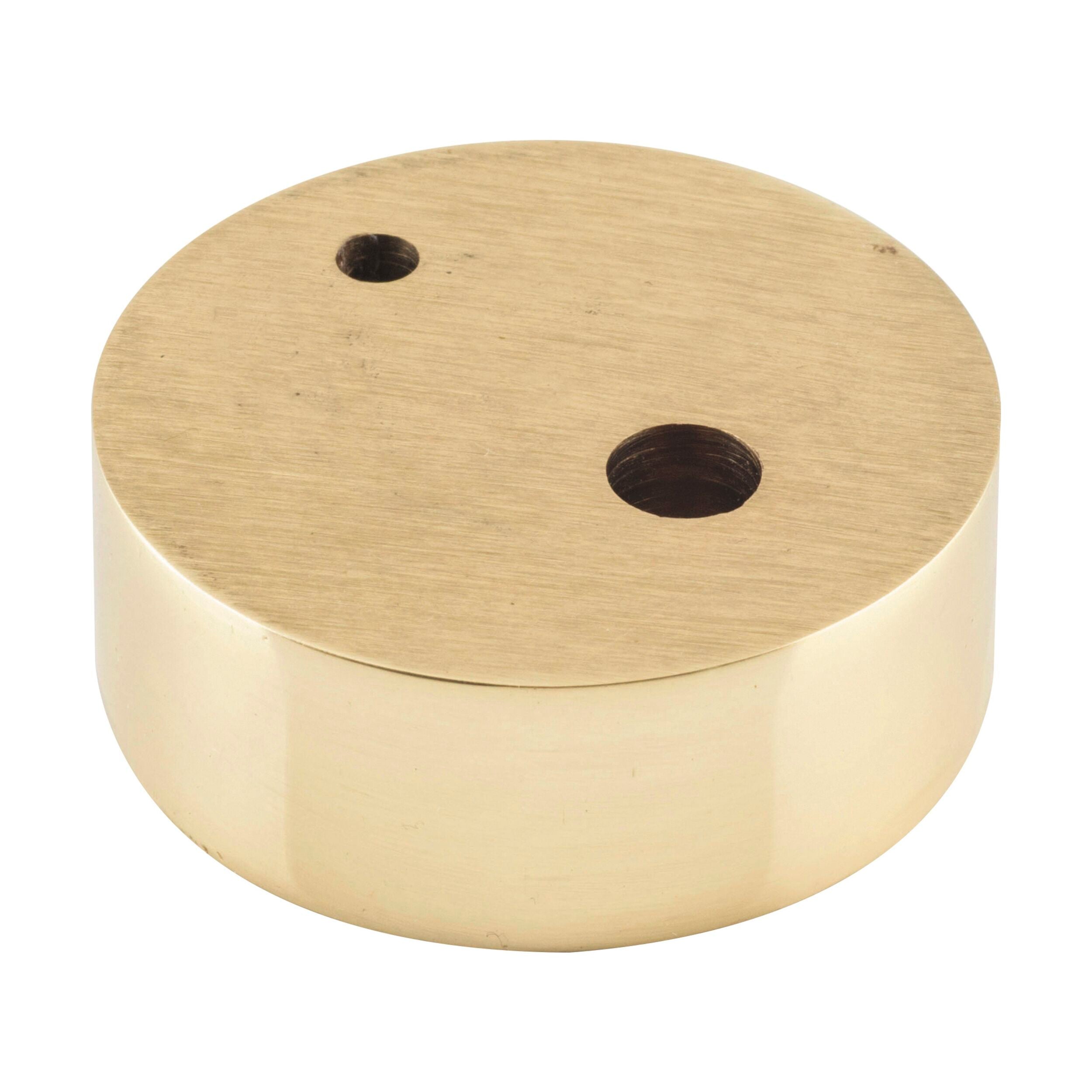 9843 Door Stop Spacer Oval Polished Brass H15xD40mm