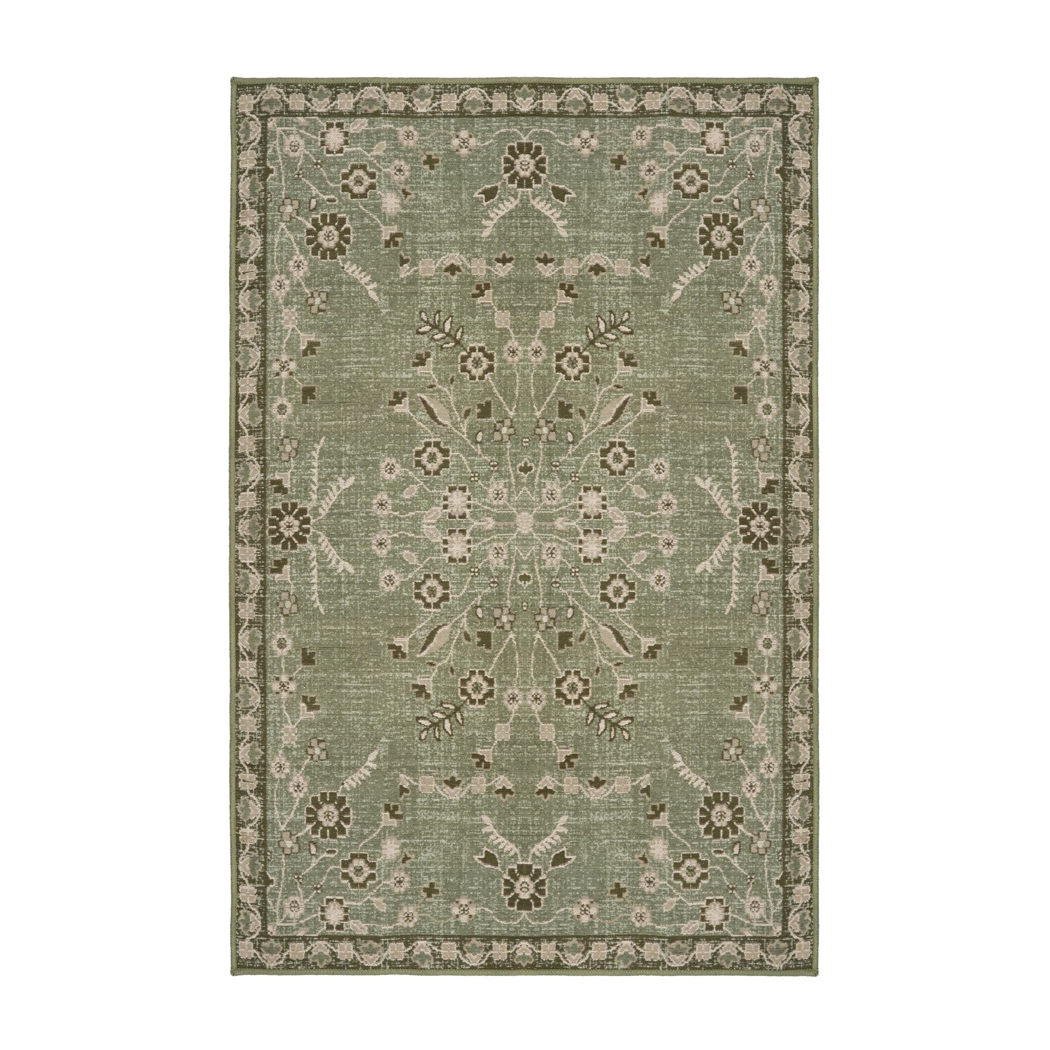 Mystic Loom Indoor Outdoor Rug Sage Meadow 100x150cm
