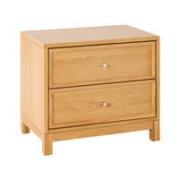 Avalon Small 2 Drawer Bedside Light Oak