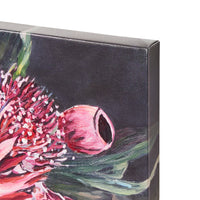 Vase of Crimson Natives II Canvas Print 60x60cm