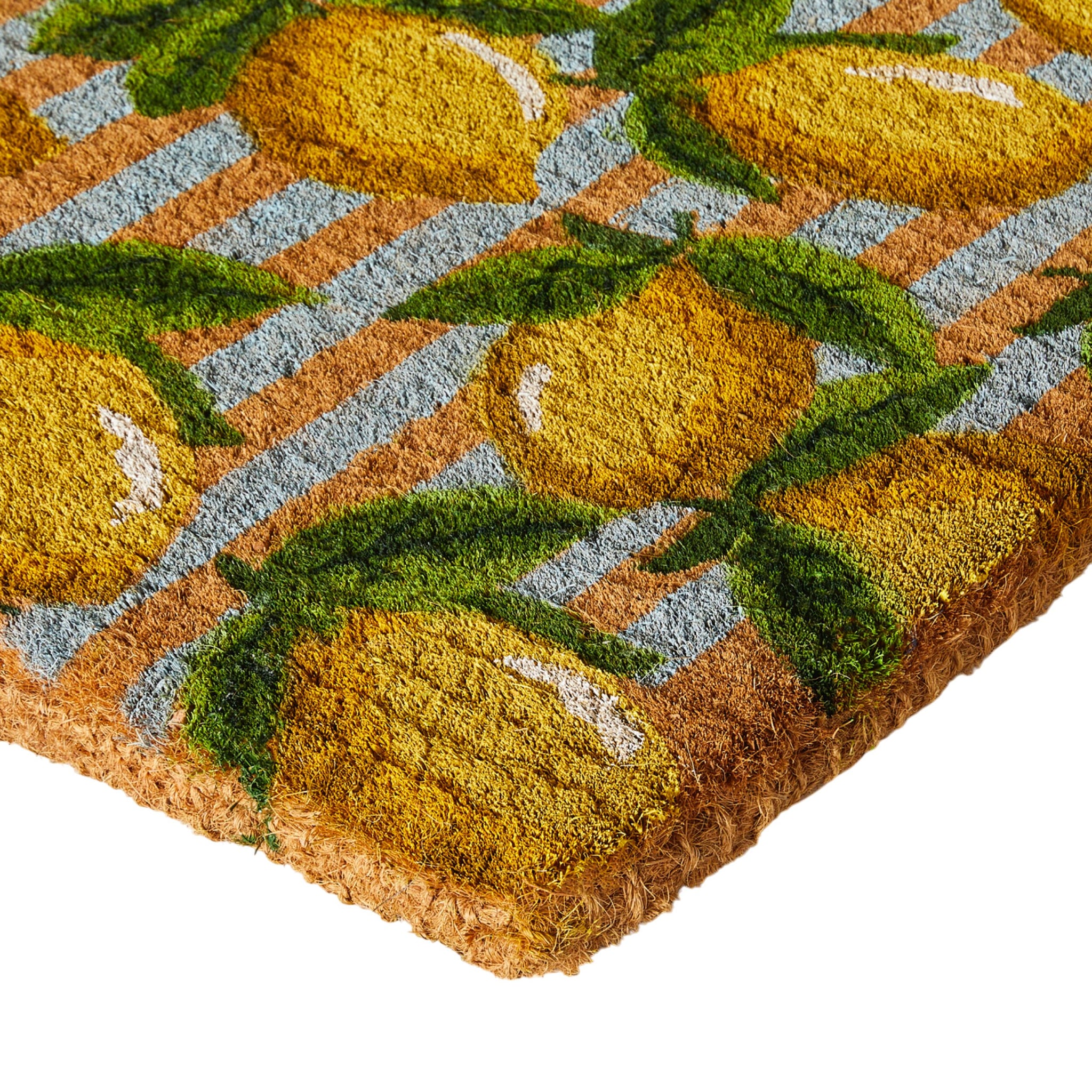 Lemon Crush Coir Doormat 75x45cm