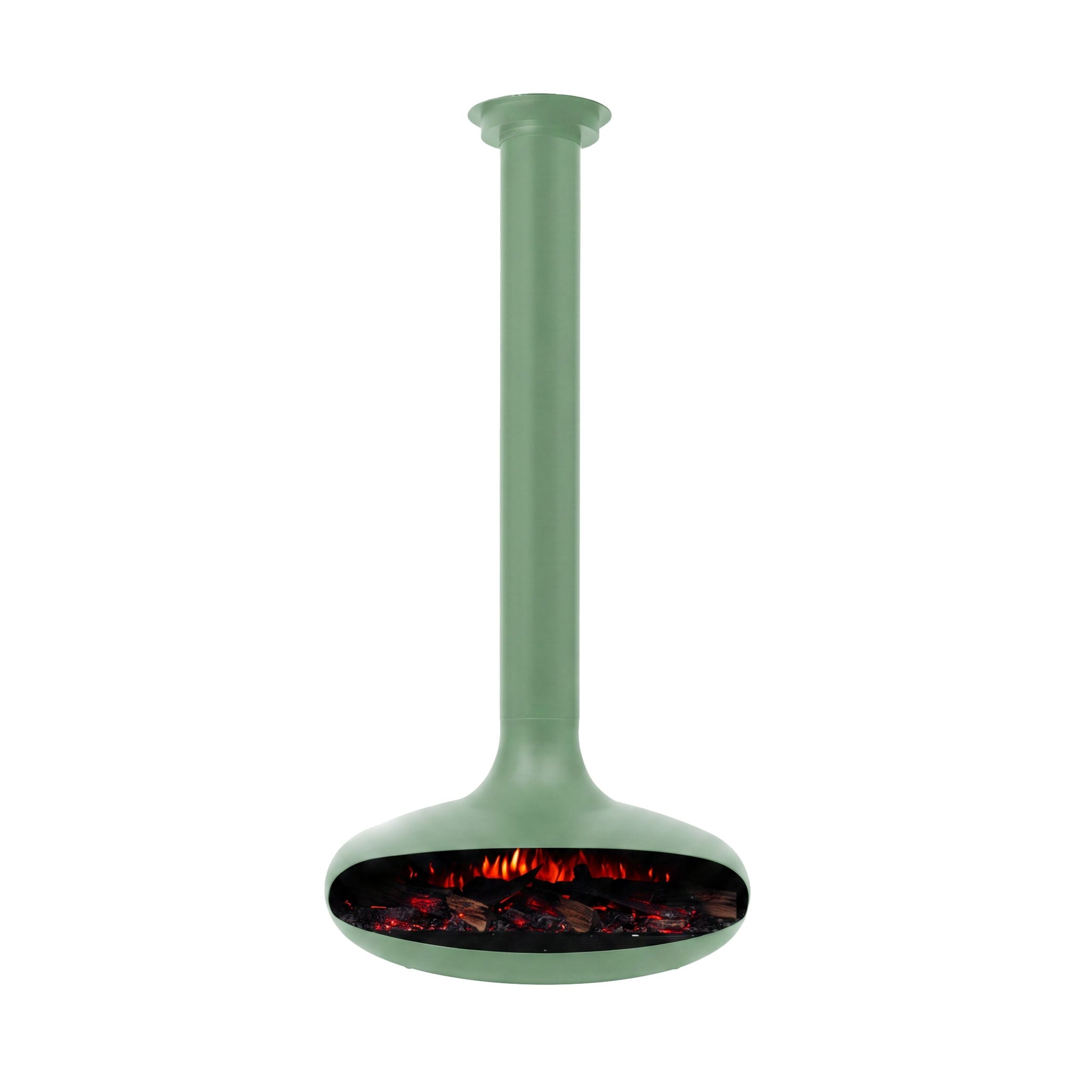 Forma Electric Hanging Fireplace 80cm Green