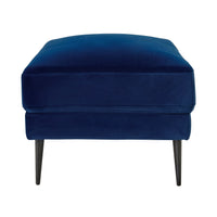 Irvine Ottoman Velvet Indigo