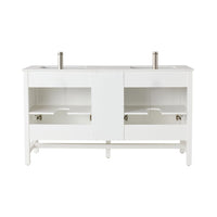 Liam Double Vanity White 1550mm