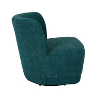 Amala Swivel Occasional Chair Blue Weave