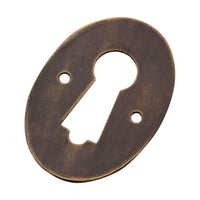 2209 Escutcheon Pressed Antique Brass H44xW30mm