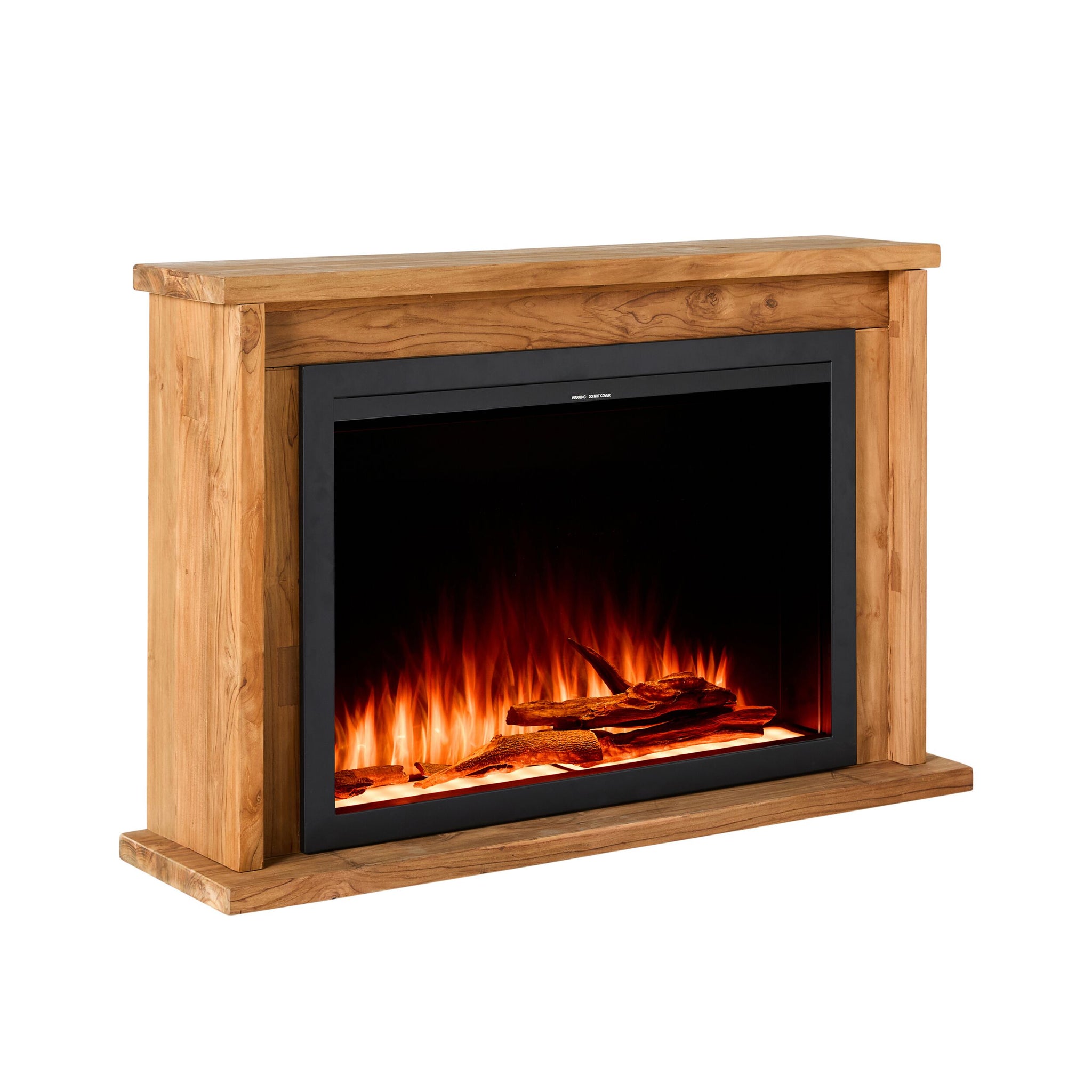 Kadara Reclaimed Teak Fireplace & Insert Package
