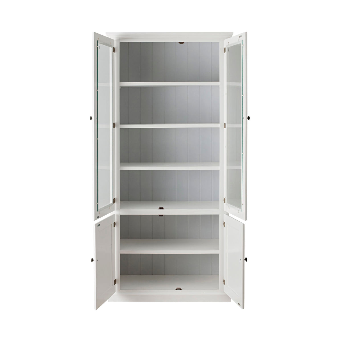 Armand 4 Door Display Cabinet 94.6 x 206cm White – Early Settler AU