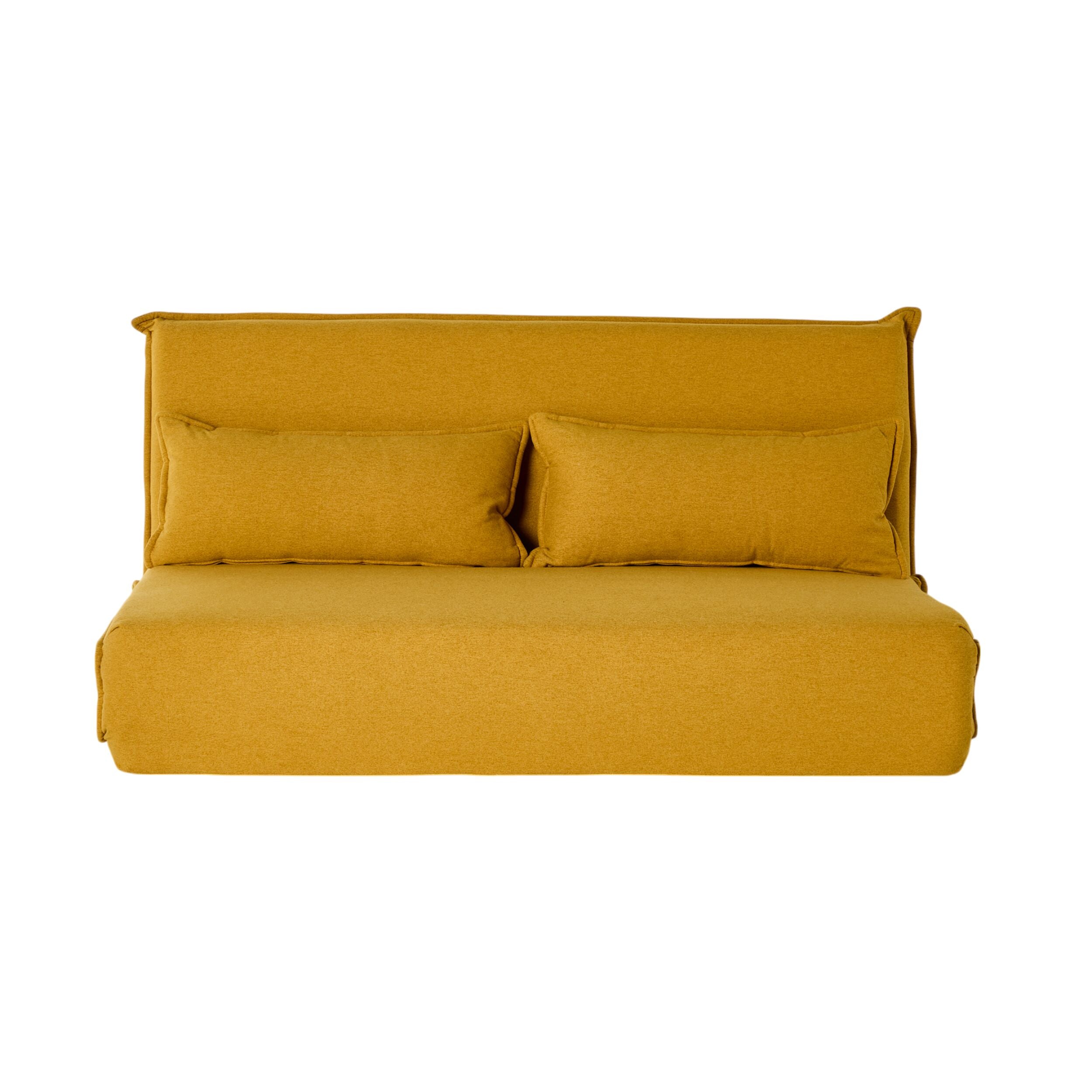 Bribie Double Sofa Bed Mustard