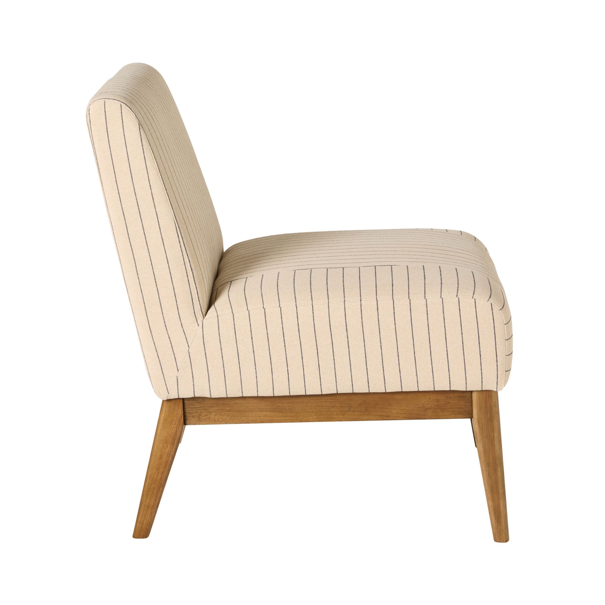 Mello Occasional Chair Black Linen Stripe