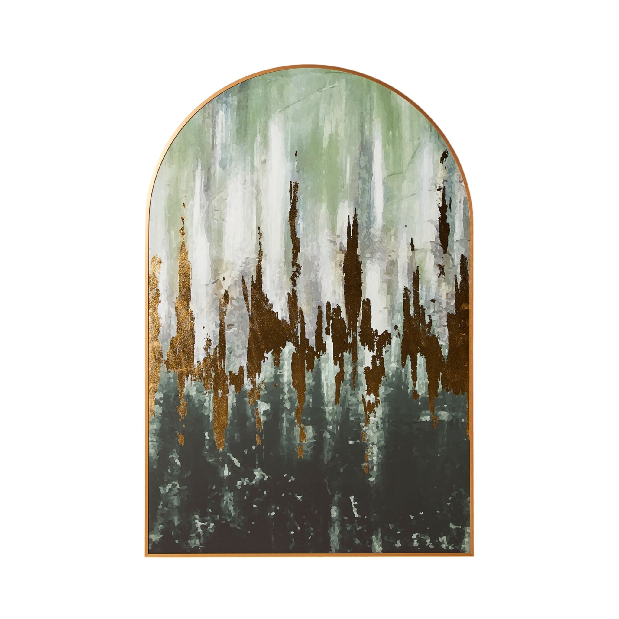 Golden Forest Arched Framed Canvas 80.8x120.8cm