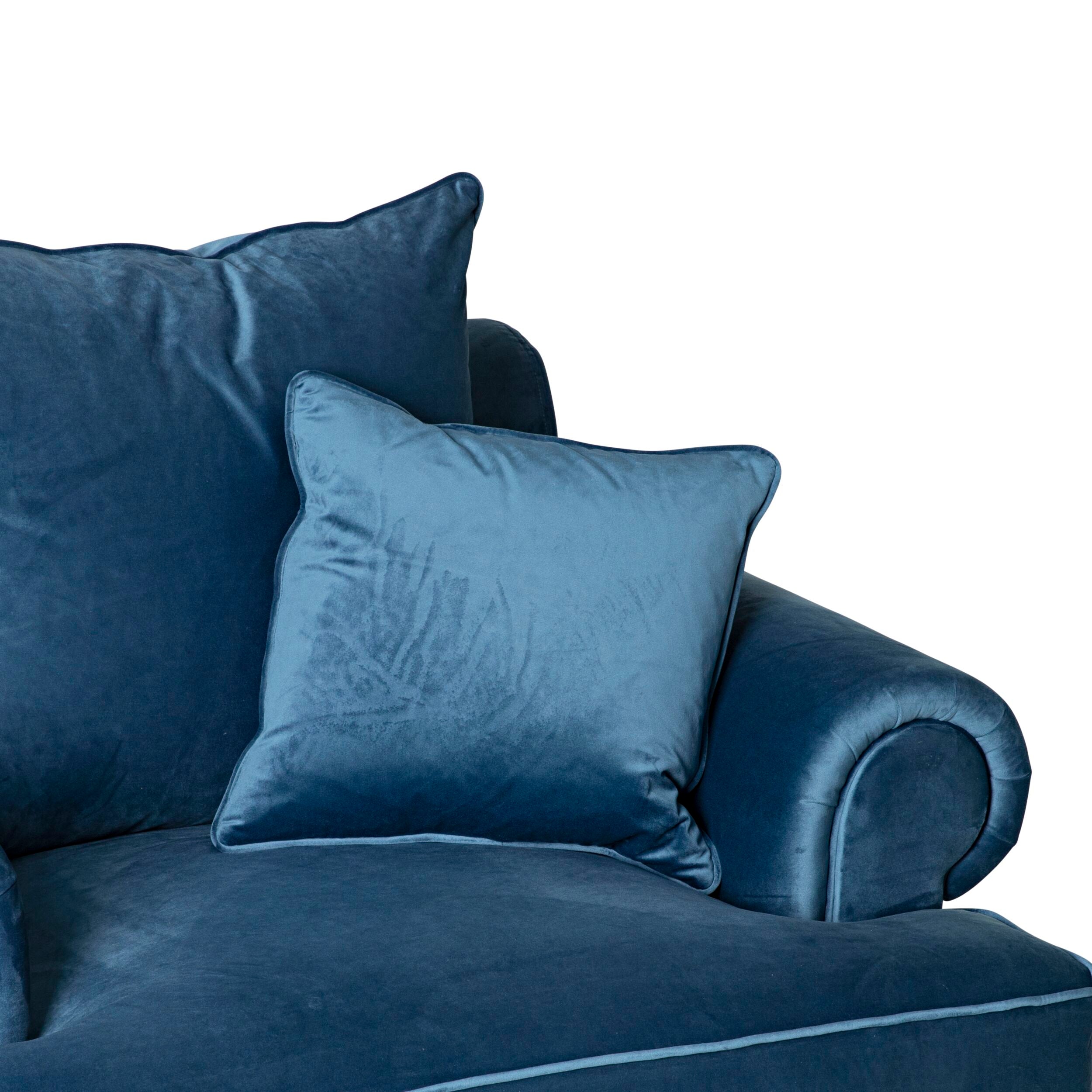 Lisette Velvet Armchair Celeste Indigo