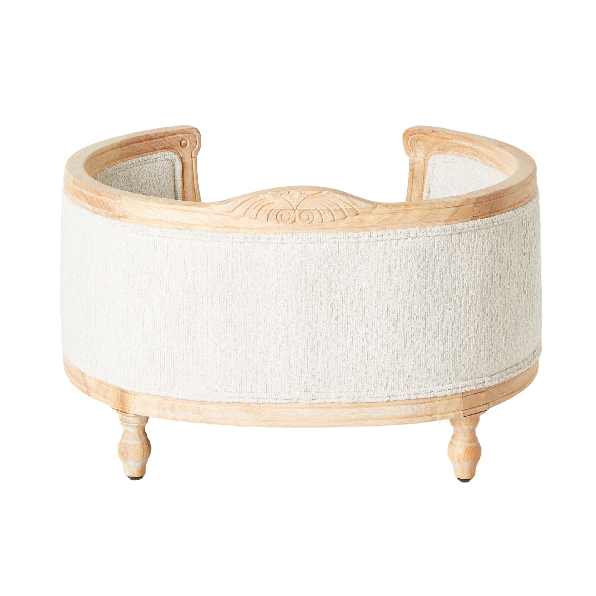 Luxe Dog Bed Ecru 75x70x44cm