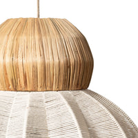 Dahlia Pendant White Natural 56x56x70cm