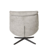 Dean Swivel Chair Textured Grey Weave